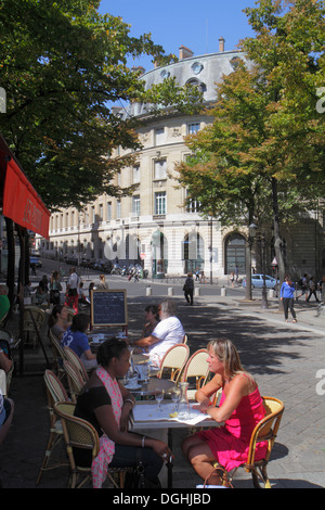 Paris Frankreich, 5. Arrondissement, Quartier Latin, Rive Gauche, Left Bank, Place de la Sorbonne, Restaurant Restaurants Essen Essen Essen Café Cafés, Küche, Essen, Ca Stockfoto