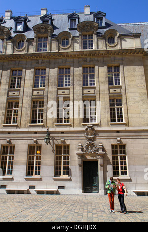 Paris Frankreich, 5. Arrondissement, Quartier Latin, Rive Gauche, Left Bank, Place de la Sorbonne, La Sorbonne Universität Paris, historisches Gebäude, Schule, Gericht Stockfoto