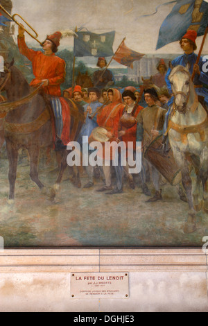 Paris Frankreich, 5. Arrondissement, Quartier Latin, Rive Gauche, Left Bank, Place de la Sorbonne, La Sorbonne Universität Paris, historisches Gebäude, Schule, Gericht Stockfoto