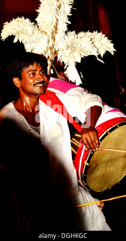 DhaK, indische Trommel, Schlaginstrument, Durga Pooja, feiern, indische Mythologie Stockfoto