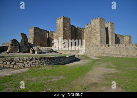 Trujillo-Burg, Trujillo, Provinz Cáceres, Castillo de Trujillo, Extremadura, Spanien Stockfoto