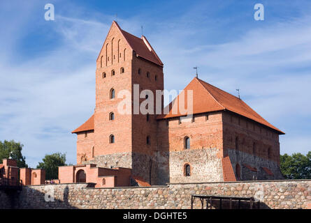 Trakai Insel Burg Trakai historischen Nationalpark, Litauen, Europa Stockfoto