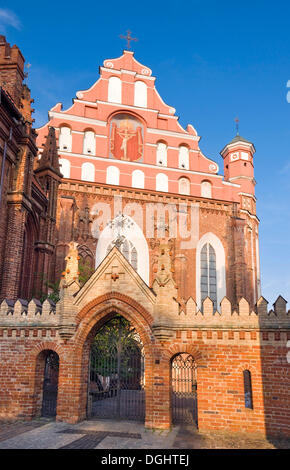 St.-Anna Kirche und Bernardine Kloster, Vilnius, Litauen, Europa Stockfoto