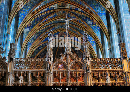 Albi Kathedrale, formal die Kathedrale von Sankt Cecilia, Cathédrale Sainte-Cécile d'Albi, Interieur, historischen Zentrum, Albi Stockfoto