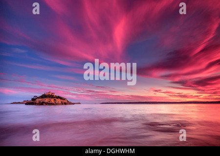 Ein Blick in Richtung St. Michaels Mount. Stockfoto