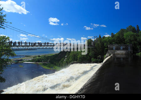 Brücke bei Montmorency Falls, Beauport, Quebec City, Provinz Quebec, Kanada Stockfoto