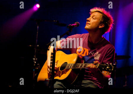 Samu Haber, Sänger und Frontmann der finnischen Pop und Rock band Sunrise Avenue, Leben in Schueuer, Luzern, Schweiz Stockfoto