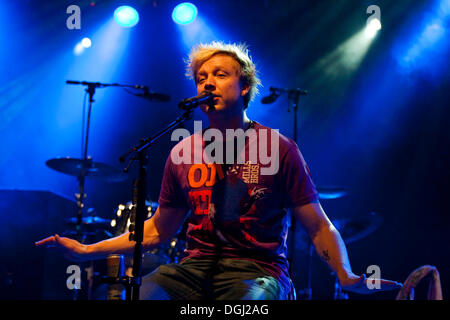 Samu Haber, Sänger und Frontmann der finnischen Pop und Rock band Sunrise Avenue, Leben in Schueuer, Luzern, Schweiz Stockfoto