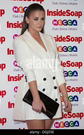 London, UK. 21. Oktober 2013. Coronation Street Schauspielerin Brooke Vincent in Soap Awards gesponsert von Mekka. Foto: Nick Savage/Alamy Live-Nachrichten Stockfoto