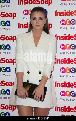 London, UK. 21. Oktober 2013. Coronation Street Schauspielerin Brooke Vincent in Soap Awards gesponsert von Mekka. Foto: Nick Savage/Alamy Live-Nachrichten Stockfoto