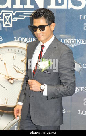 Hong Kong, China. 21. Oktober 2013. Pop-Star Aaron Kwok besucht Eröffnungsfeier von Longines in Hong Kong, China auf Montag, 21. Oktober 2013. Bildnachweis: TopPhoto/Alamy Live-Nachrichten Stockfoto