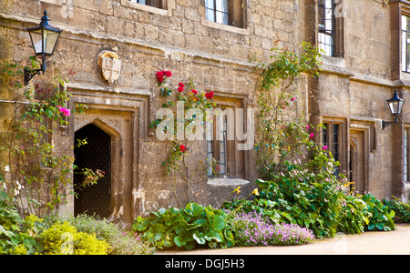 Teil des Quad von Worcester College der Universität Oxford. Stockfoto