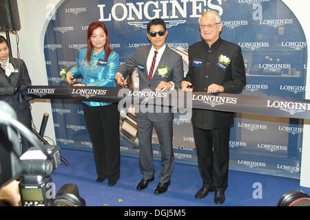 Hong Kong, China. 21. Oktober 2013. Pop-Star Aaron Kwok besucht Eröffnungsfeier von Longines in Hong Kong, China auf Montag, 21. Oktober 2013. Bildnachweis: TopPhoto/Alamy Live-Nachrichten Stockfoto