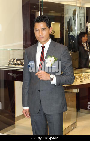 Hong Kong, China. 21. Oktober 2013. Pop-Star Aaron Kwok besucht Eröffnungsfeier von Longines in Hong Kong, China auf Montag, 21. Oktober 2013. Bildnachweis: TopPhoto/Alamy Live-Nachrichten Stockfoto