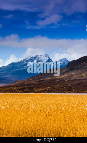 Loch Cill Chriosd entlang der Halbinsel Strathaird auf der Isle Of Skye. Stockfoto