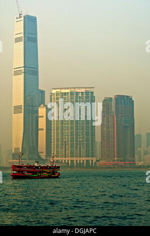 International Commerce Centre, ICC und anderen Gebäuden am Union Square, Kowloon, Hong Kong, Hong Kong, China Stockfoto