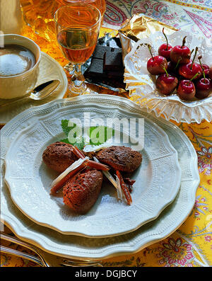 Mousse au chocolat, Frankreich. Stockfoto