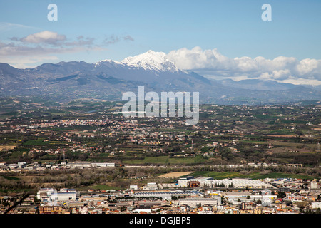 Berges Gran Sasso, Abruzzen, Italien Stockfoto