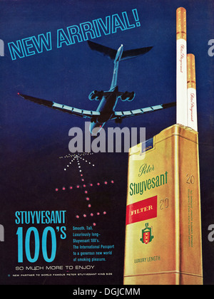 Werbung Werbung PETER STUYVESANT Zigaretten Magazin Anzeige ca. 1968 Stockfoto