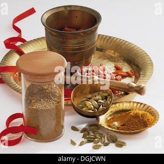 Garam Marsala Gewürze, Indien. Stockfoto
