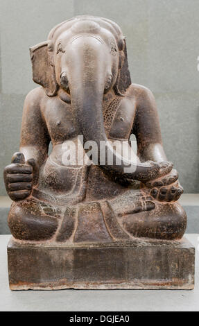 Statue von Ganesh in der Cham-Museum in Da Nang, Vietnam, Südostasien Stockfoto