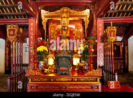 Literaturtempel, Altar, Hanoi, Vietnam, Südostasien Stockfoto