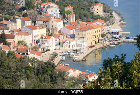 Valun auf der Insel Cres, Kroatien, Europa Stockfoto