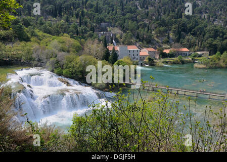 Wasserfälle im Krka Wasserfälle, Kroatien, Europa Stockfoto