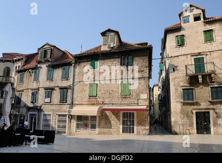 Trg radic Square in Split, Kroatien, Europa Stockfoto