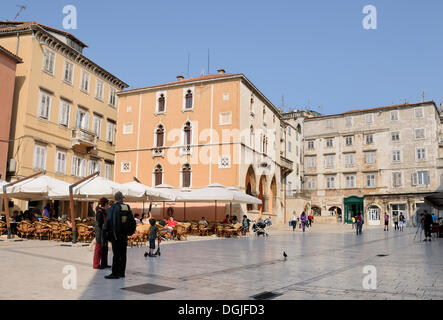 Narodni Trg Platz in Split, Kroatien, Europa Stockfoto