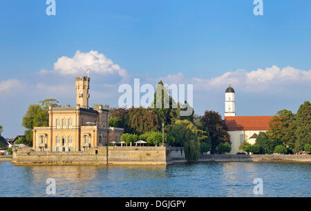 Burg Schloss Montfort, Langenargen am Bodensee, Baden-Württemberg Stockfoto