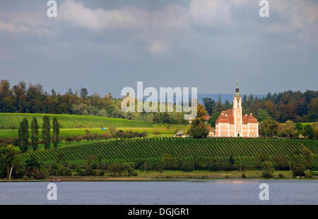 Wallfahrtskirche Birnau, Bodensee, Baden-Württemberg Stockfoto