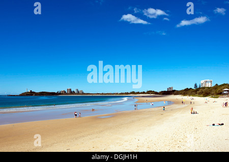 Mooloolaba Beach an der Sunshine Coast. Stockfoto