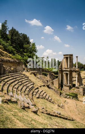 Römische Ruinen in Volterra, Toskana, Italien Stockfoto