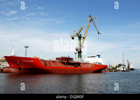Hafen von Danzig. Stockfoto