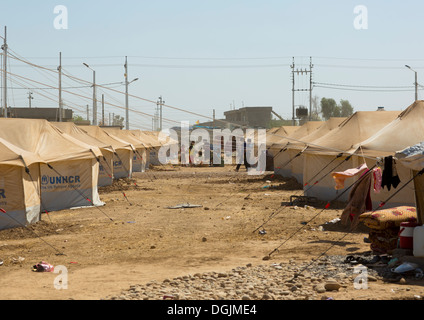 Syrischen Flüchtlingslager, Erbil, Kurdistan, Irak Stockfoto