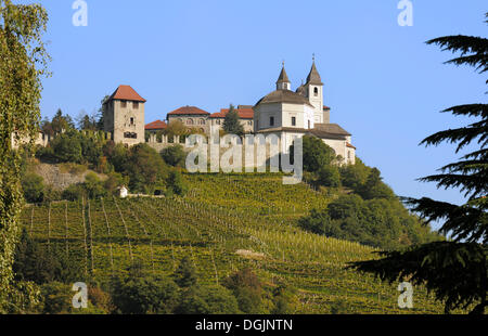 Kloster Säben bei Klausen im Valle Isarco, Südtirol, Trentino, Italien, Europa Stockfoto