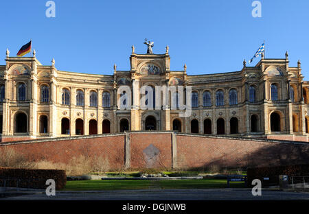 Detail des Bayerischen Landtags, München, Maximilianeum, Bayern, Oberbayern Stockfoto