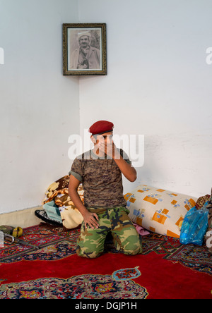 Soldat, Erbil, Kurdistan, Irak Stockfoto