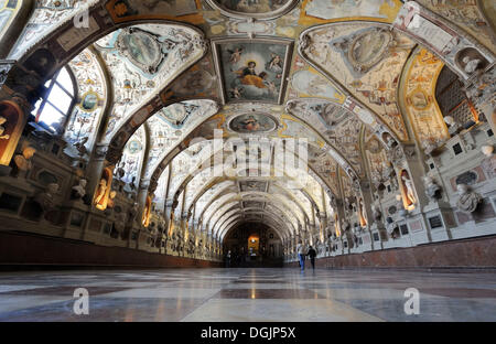 Antiquarium, Muenchner Residenz royal Palace, die Heimat der Wittelsbacher Regenten bis 1918, München, Bayern Stockfoto