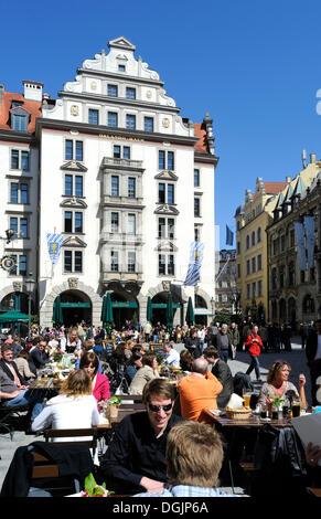 Orlando-Haus Gebäude am Platzl-Platz in München, Bayern Stockfoto