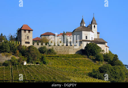 Kloster Säben bei Klausen im Eisacktal, Südtirol, Trentino, Italien, Europa Stockfoto