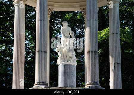 Detail aus dem Tempel der Venus in den Gärten von Schloss Linderhof, das Schloss von König Ludwig II, Graswangtal, Ammergauer Alpen Stockfoto