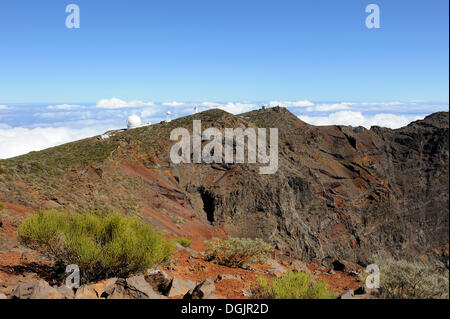 Astronomisches Observatorium auf dem Roque de Los Muchachos, Gran Telescopio Canarias, Teleskop, Caldere de Taburiente National Park Stockfoto