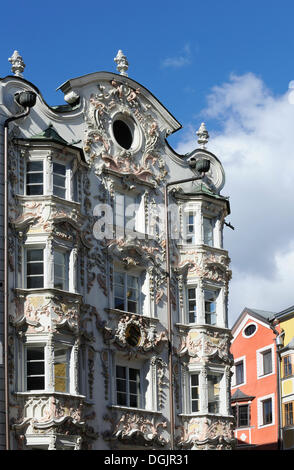 Hoelblinghaus Gebäude, historische Bezirk Innsbruck, Tirol, Austria, Europe, PublicGround Stockfoto