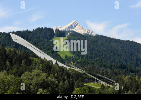 Ski springen, Olympiastadion Stadion, Garmisch-Partenkirchen, Werdenfelser Land/Region, Bayern, Oberbayern Stockfoto