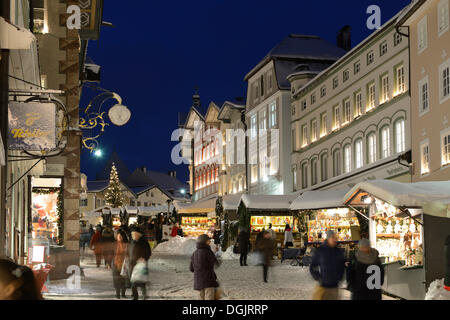 Tölzer Christkindlmarkt, Bad Tölz, Bayerisches Oberland, Upper Bavaria, Bavaria, Germany Stockfoto