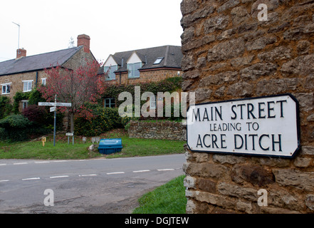 Sibford Gower Dorf, Oxfordshire, England, UK Stockfoto