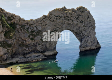 Durdle Door Arch, Lulworth, Dorset, Südengland, England, Vereinigtes Königreich, Europa Stockfoto