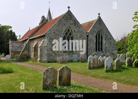 St. Marien Kirche, Brighstone Dorf, Isle Of Wight, südlichen England, England, Vereinigtes Königreich, Europa Stockfoto